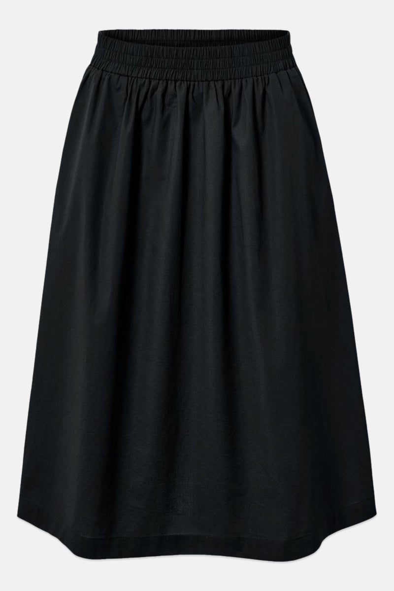 Tchibo Women Solid Poplin Skirt, Black - Image 3
